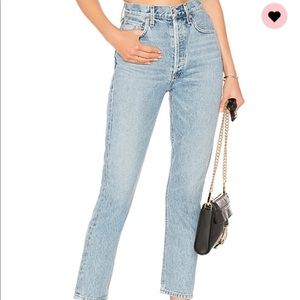 AGOLDE high rise skinny “riley” size 25